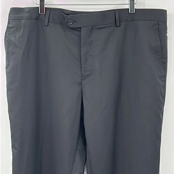 Zanetti Flat Front Dress Pants in Black - NWOT - Size 42L - Picture 2 of 4